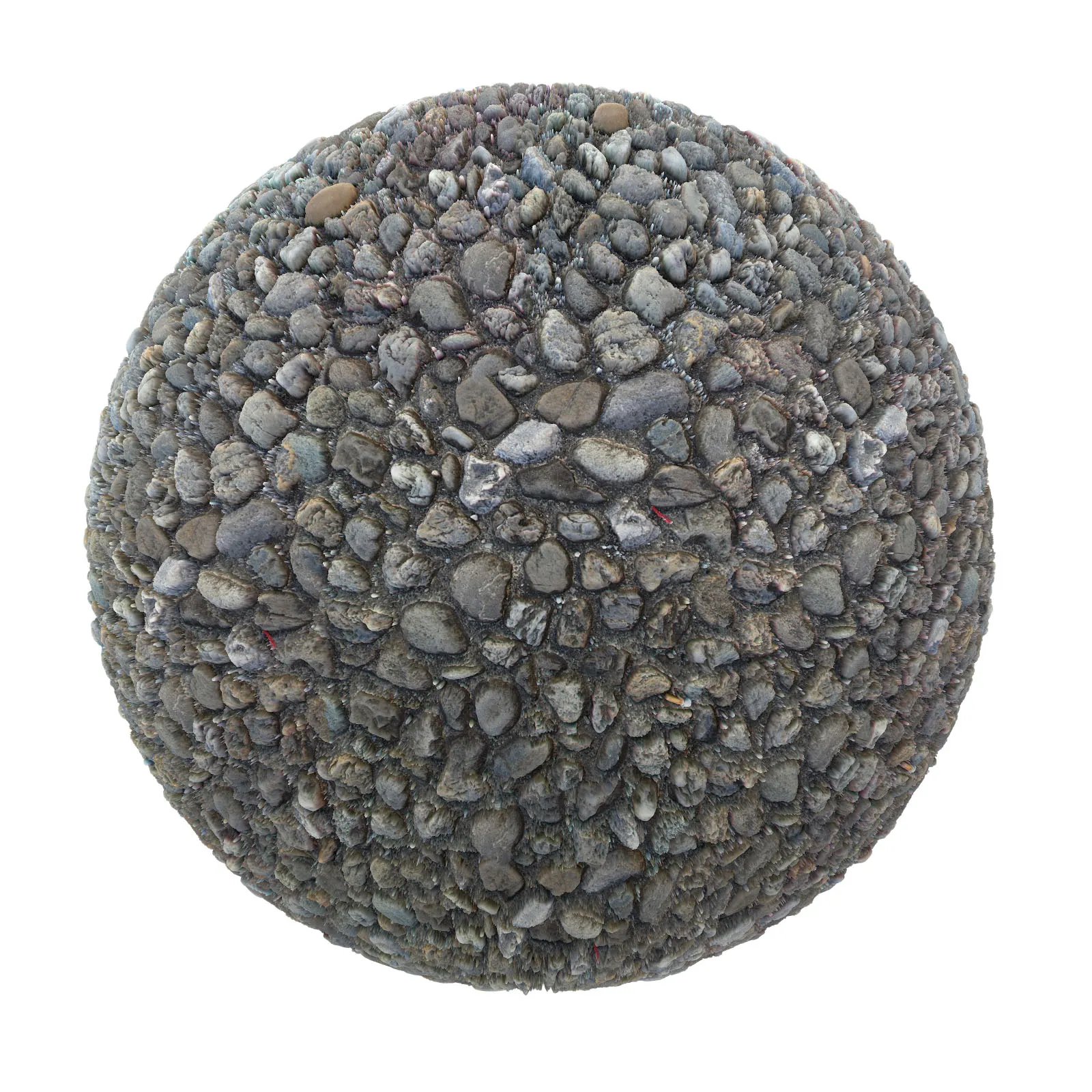 PBR CGAXIS TEXTURES – PAVEMENTS – Gravel Pavement 3