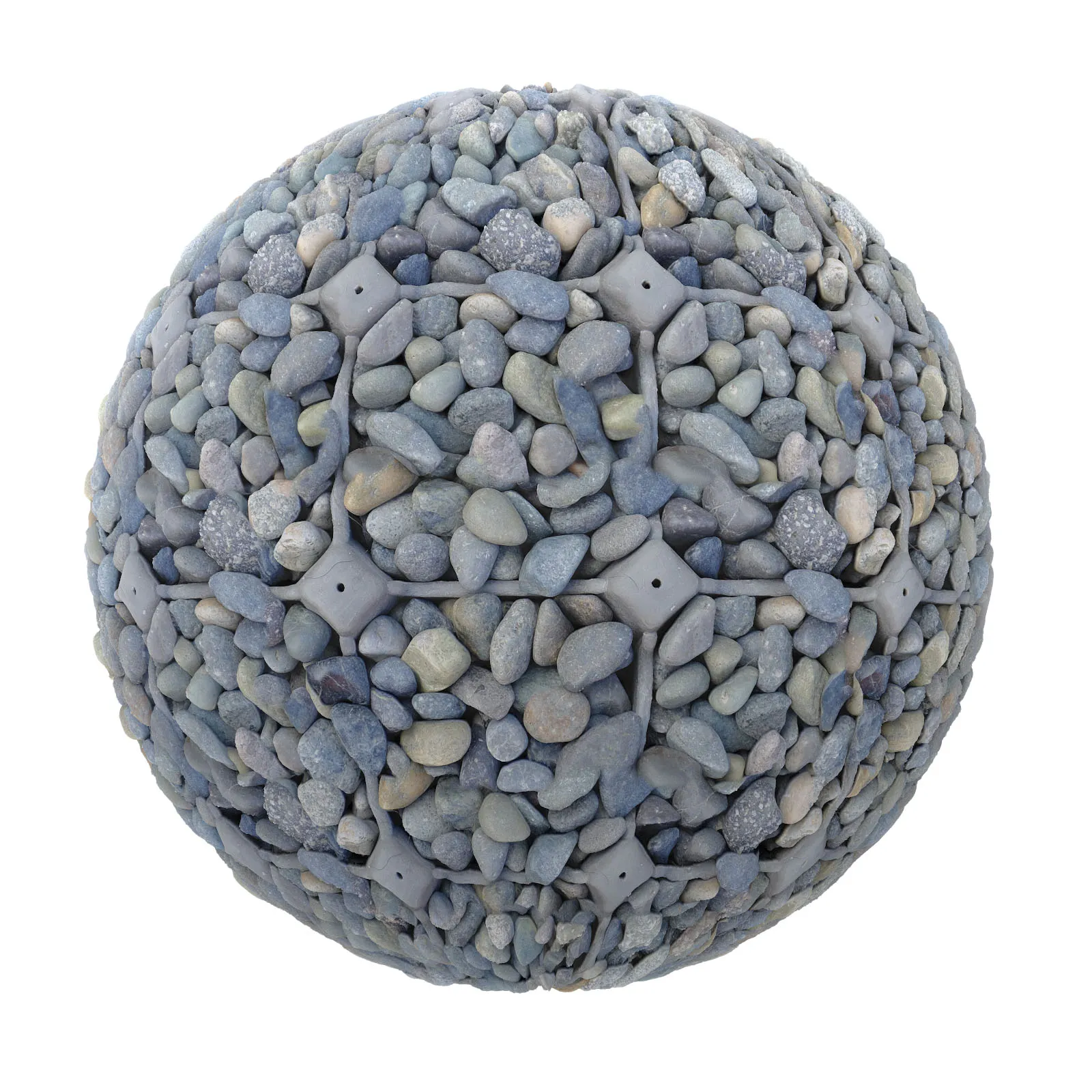 PBR CGAXIS TEXTURES – PAVEMENTS – Pebble Pavement 1
