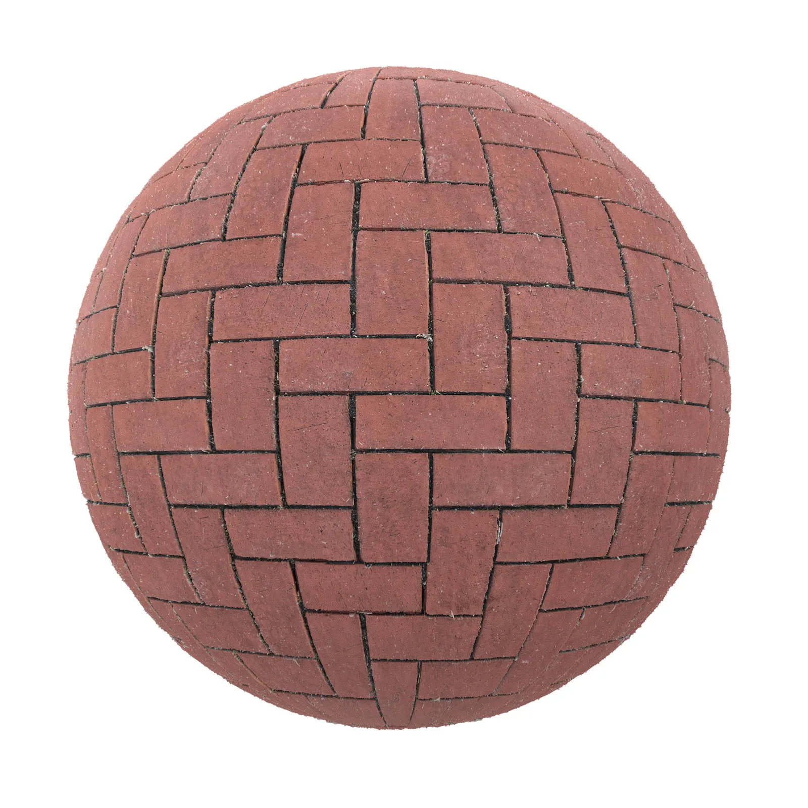 PBR CGAXIS TEXTURES – PAVEMENTS – Red Brick Pavement 7