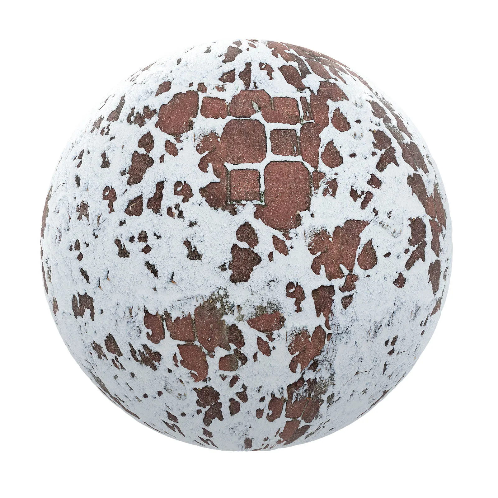 PBR CGAXIS TEXTURES – SNOW – Pavement With Snow 3