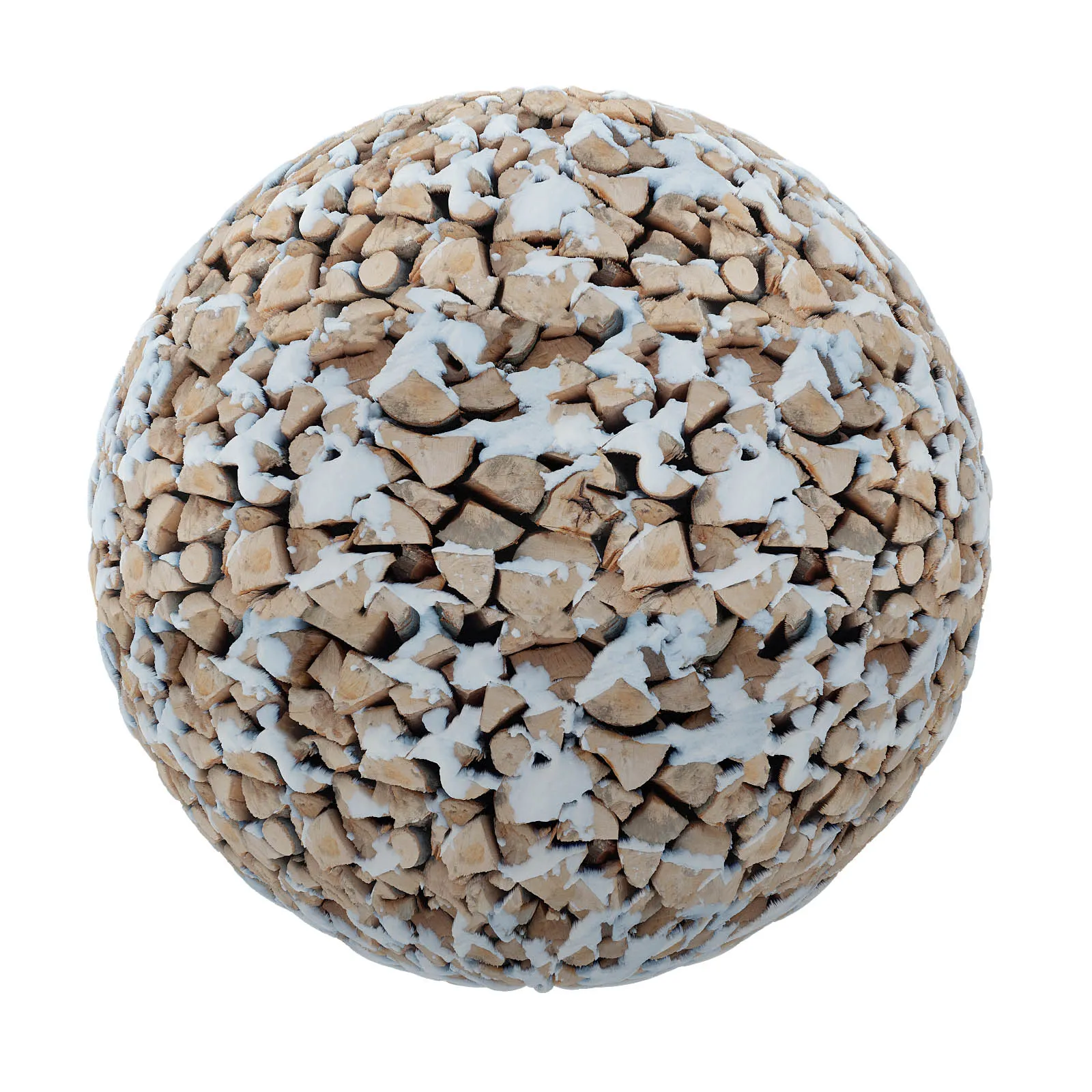 PBR CGAXIS TEXTURES – SNOW – Firewood With Snow