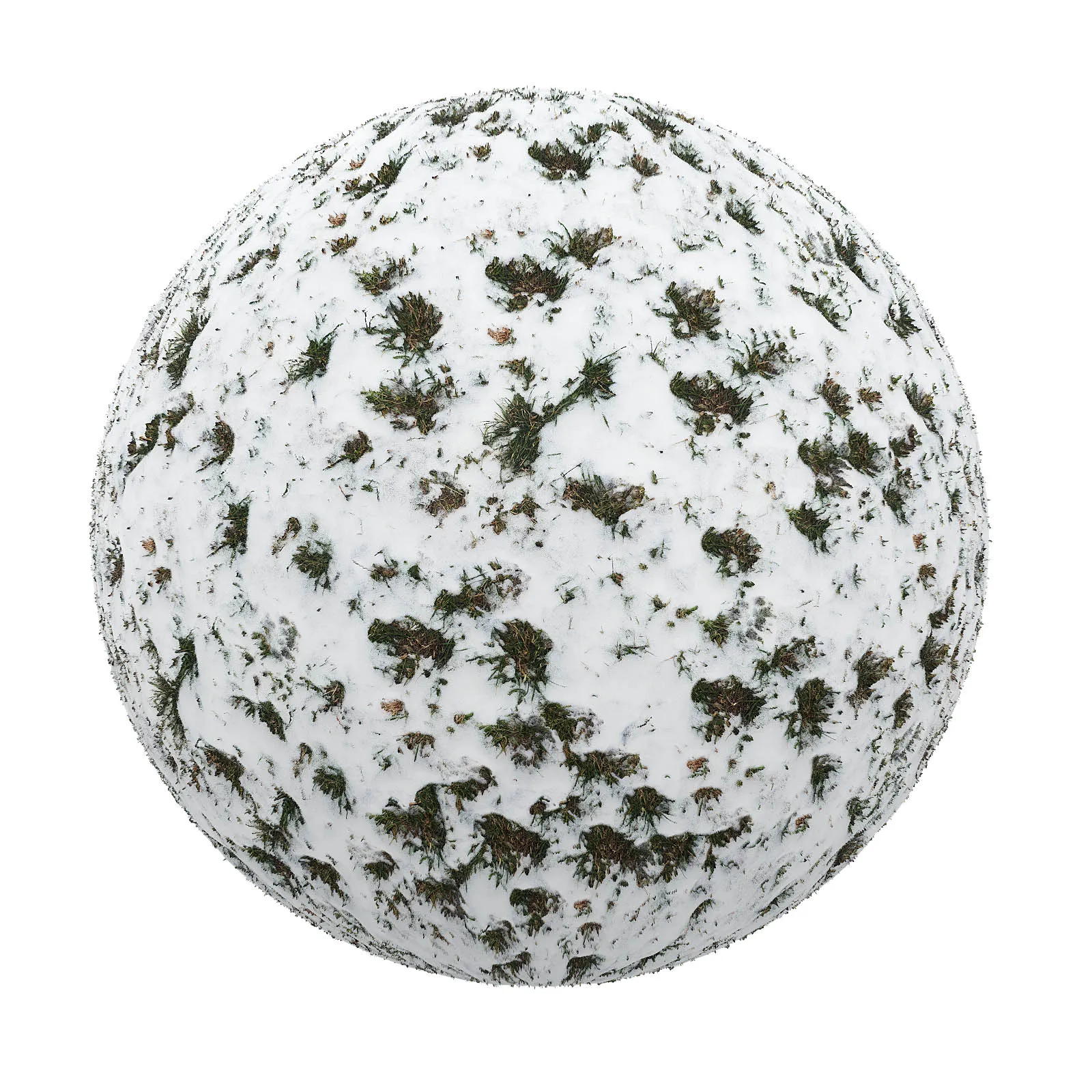 PBR CGAXIS TEXTURES – SNOW – Snow Covering Grass 11