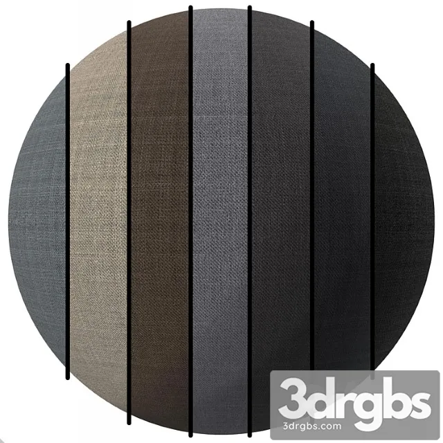 Pbr fb25 fabric in one design and 7 different 4k colors
