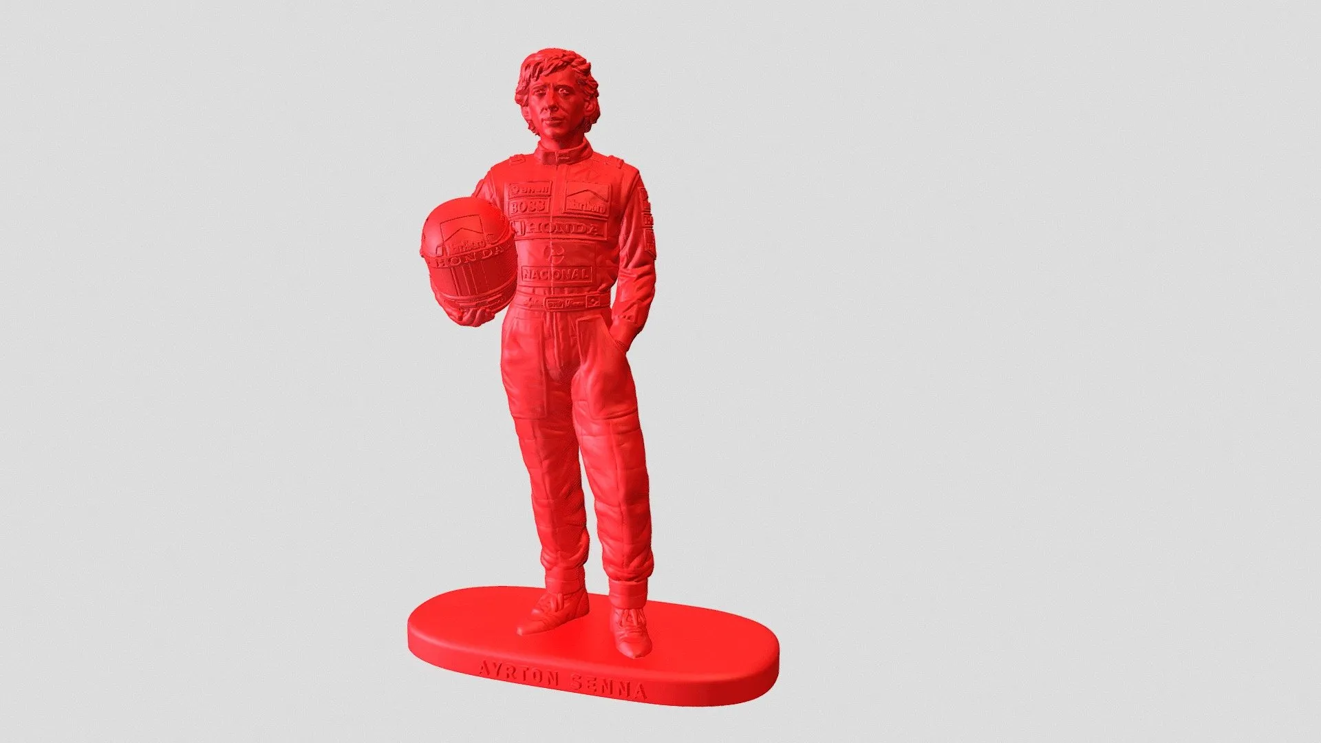 PBR Game 3D Models – 047 Ayrton Senna