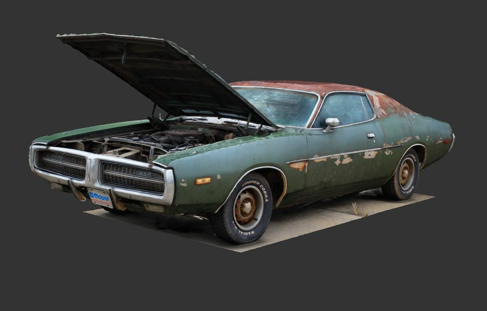 PBR Game 3D Models – 1972 Charger 3D Scan