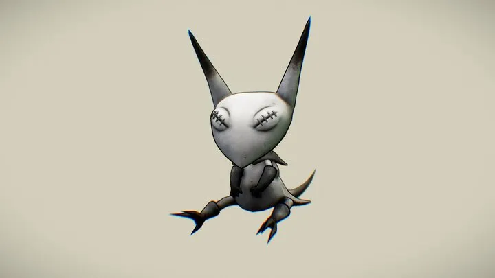 PBR Game 3D Models – 24/Abra (Illustration By Vaughn Pinpin) 💀👻💀