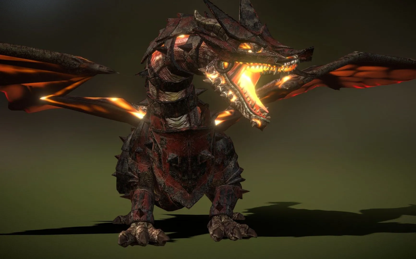 PBR Game 3D Models – 3Drt Battle Dragon