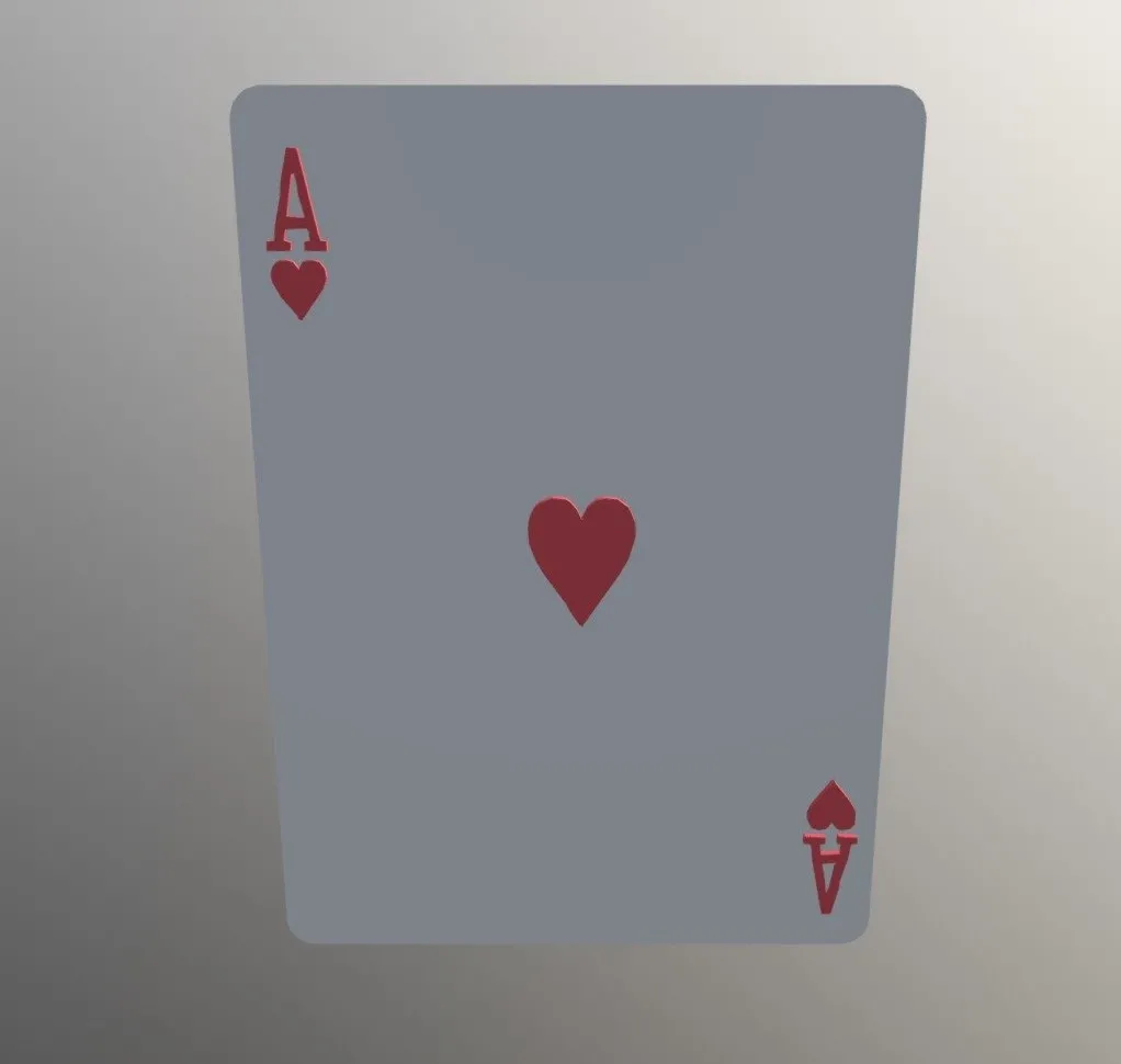 PBR Game 3D Models – Ace Of Hearts Rider Back