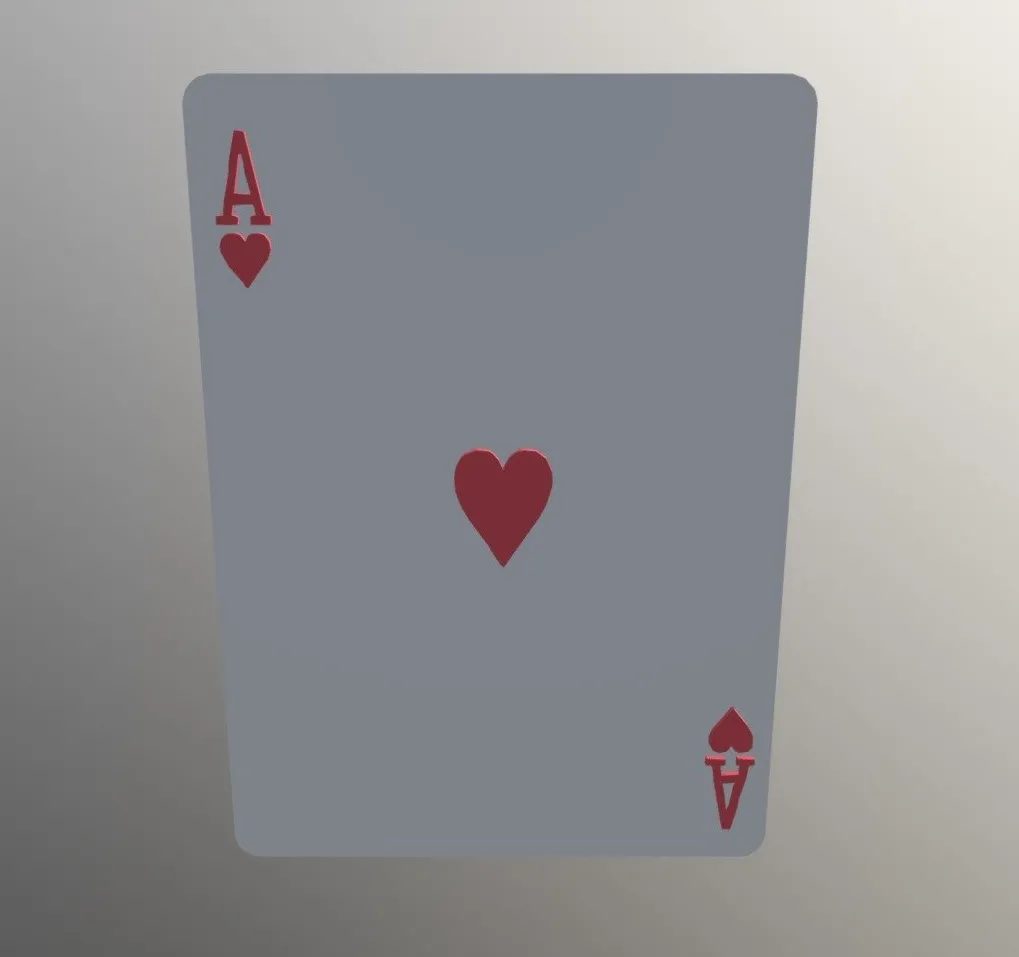 PBR Game 3D Models – Ace Of Hearts Rider Back