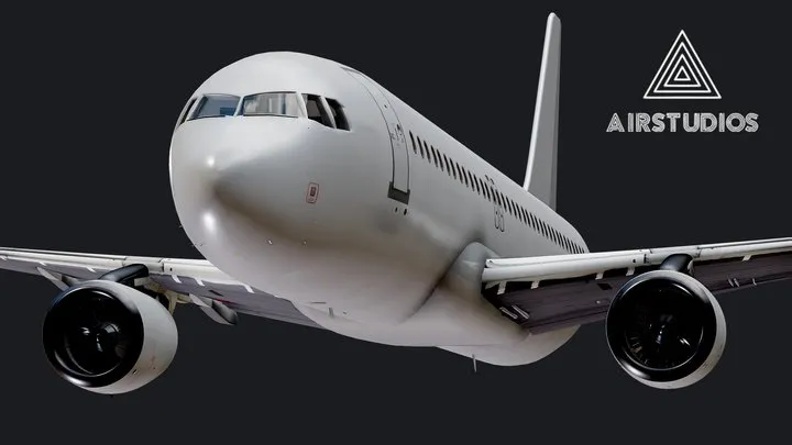 PBR Game 3D Models – Airbus A320 Airplane (Highly Detailed)