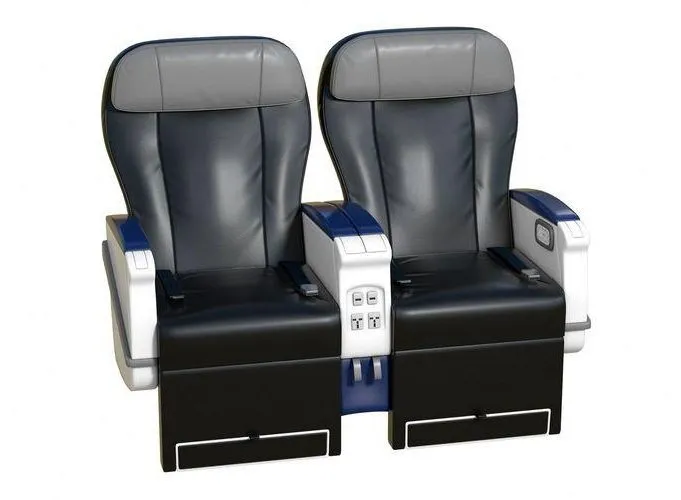 PBR Game 3D Models – Airplane First Class Seat