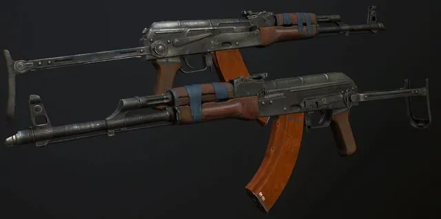 PBR Game 3D Models – AKM AKMS Final