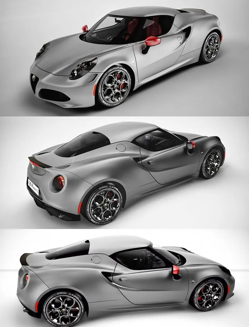 PBR Game 3D Models – Alfa Romeo 4C Launch Edition