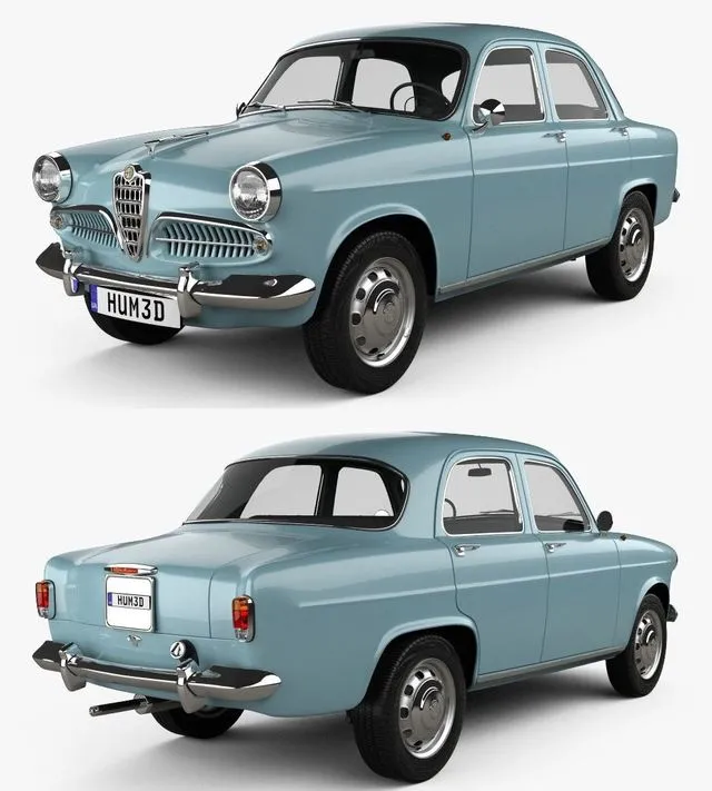 PBR Game 3D Models – Alfa Romeo Giulietta Berlina 1955