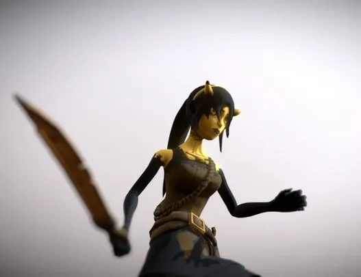 PBR Game 3D Models – Alison Angel Rig