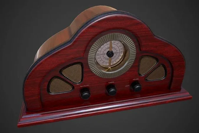 PBR Game 3D Models – Antique Radio