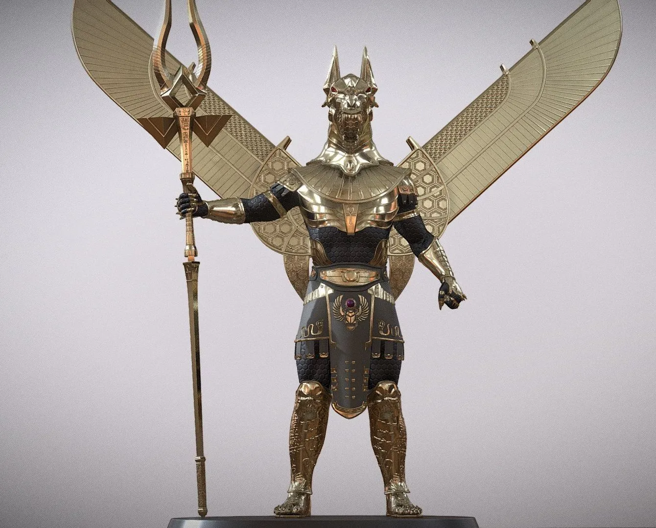 PBR Game 3D Models – Anubis Guardian
