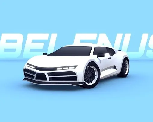 PBR Game 3D Models – ARCADE Belenus Hypercar