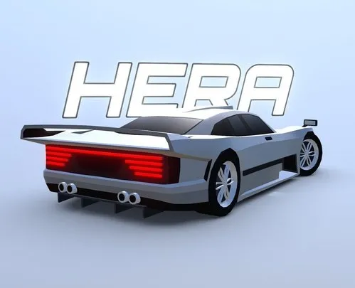 PBR Game 3D Models – ARCADE Hera Racing Car