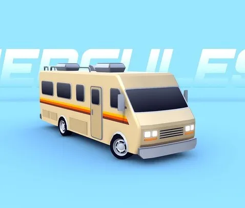 PBR Game 3D Models – ARCADE Hercules RV Truck