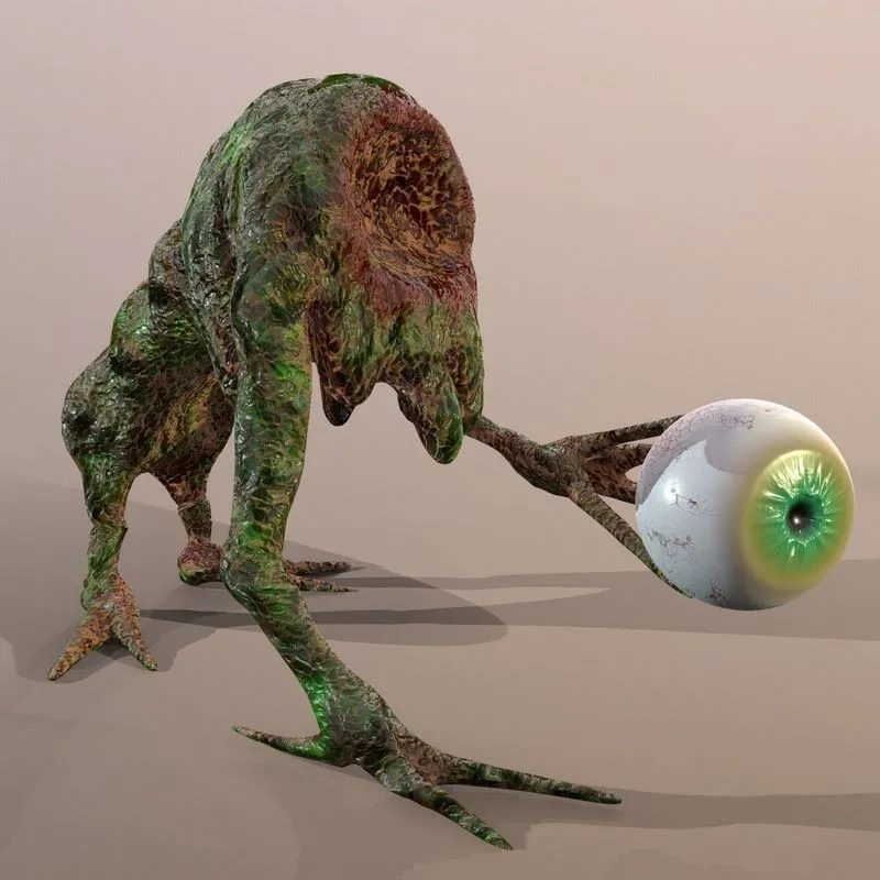 PBR Game 3D Models – Armeye Slime Monster