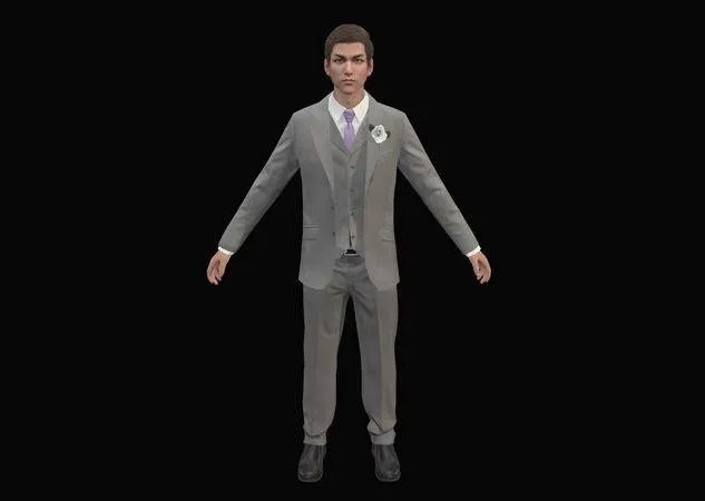 PBR Game 3D Models – Asian young man elite