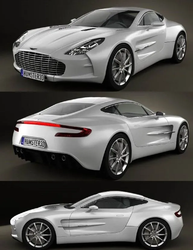 PBR Game 3D Models – Aston Martin One-77 2010