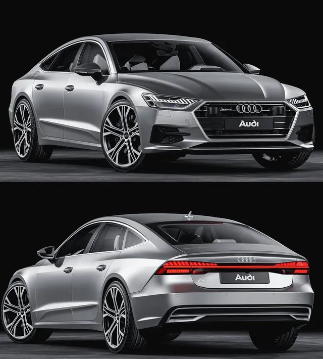 PBR Game 3D Models – Audi A7 Sportback 2018