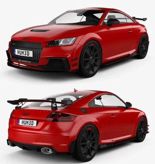 PBR Game 3D Models – Audi TT RS Coupe Performance Parts 2017