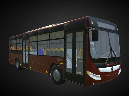PBR Game 3D Models – Autobus Yutong SITSSA
