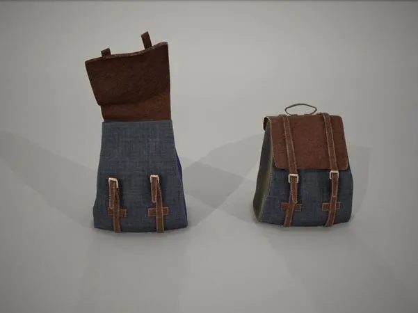 PBR Game 3D Models – Bag Old
