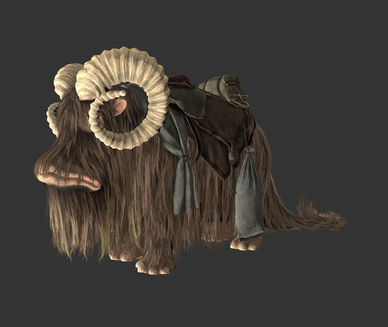PBR Game 3D Models – Bantha