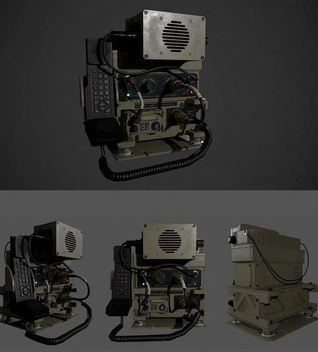 PBR Game 3D Models – Barret Military Radio