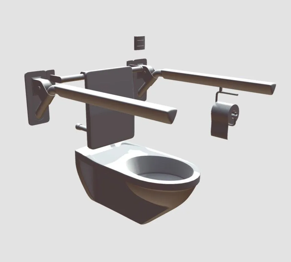 PBR Game 3D Models – Bathroom Furniture Set