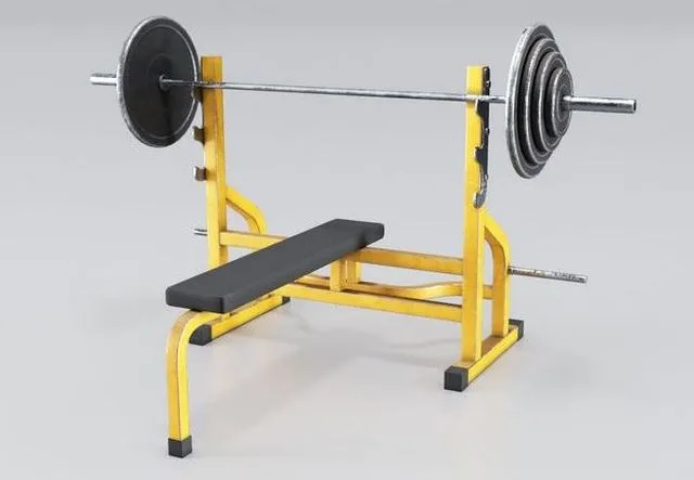 PBR Game 3D Models – Bench Press