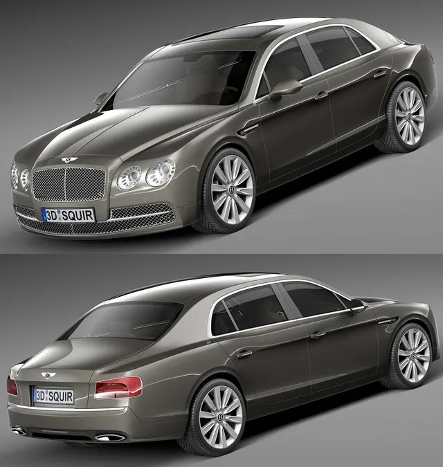 PBR Game 3D Models – Bentley Continental Flying Spur 2014