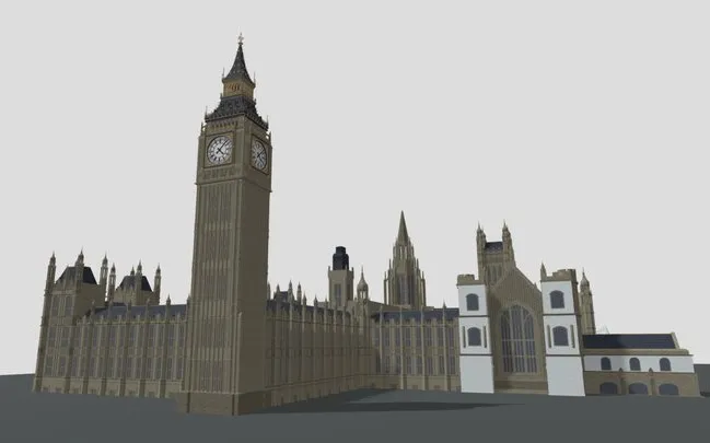 PBR Game 3D Models – Big Ben London