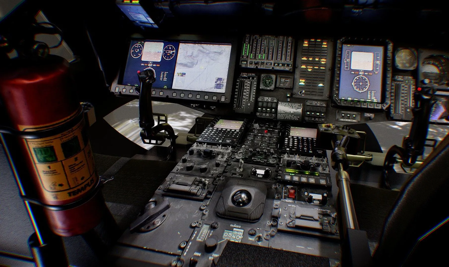 PBR Game 3D Models – Black Hawk Uh 60 Cockpit