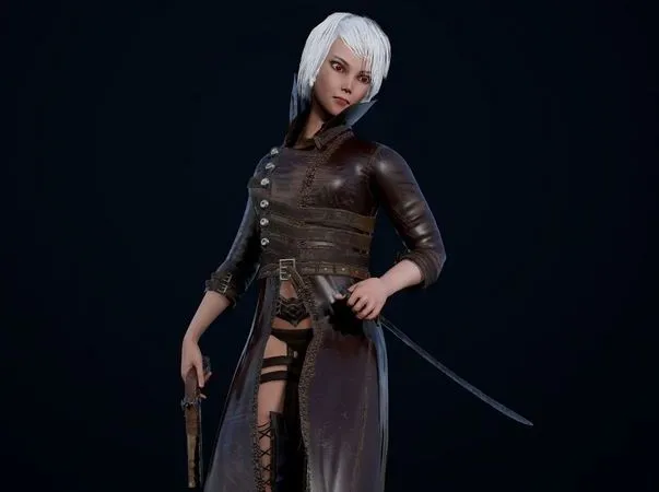 PBR Game 3D Models – Blood Girl