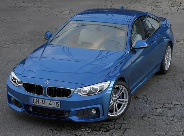 PBR Game 3D Models – BMW 4 Series Coupe M Sport 2014