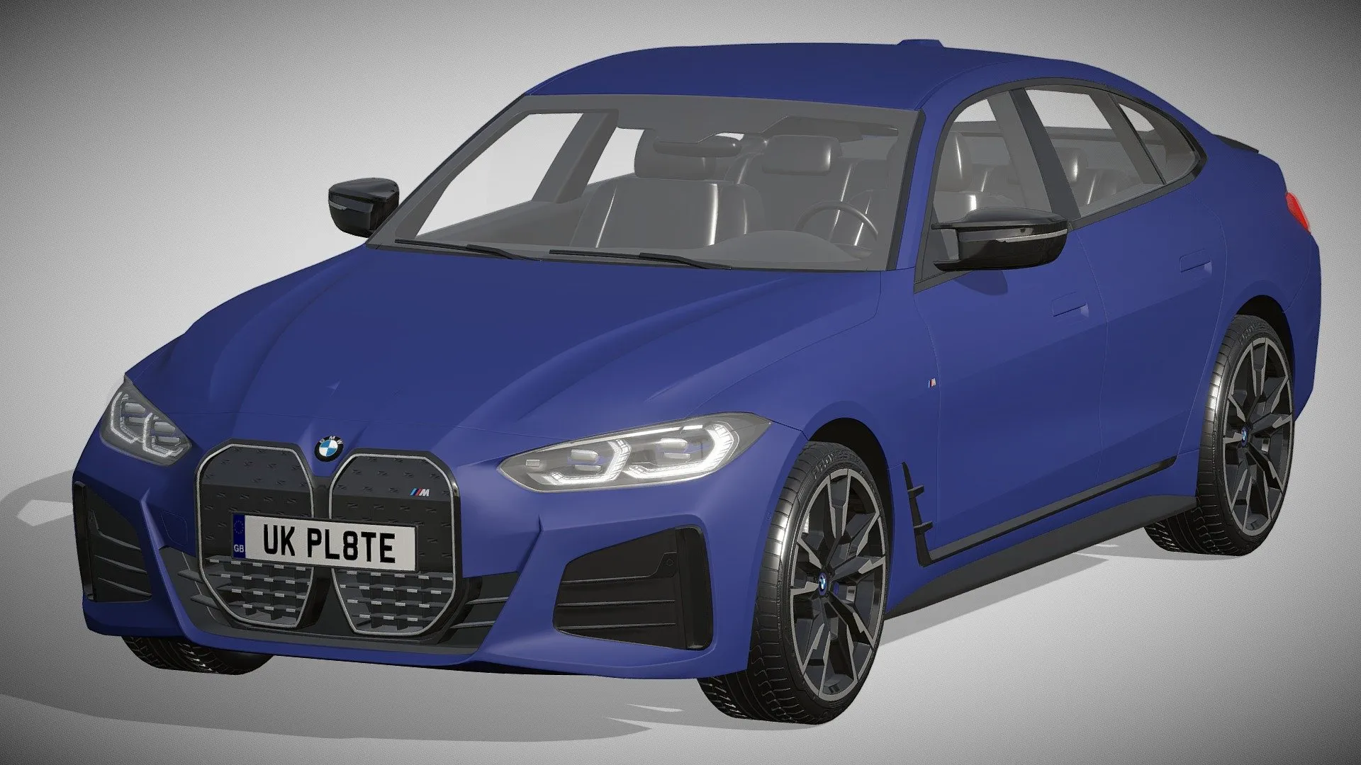 PBR Game 3D Models – Bmw I4 M50