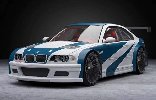 PBR Game 3D Models – BMW M3 GTR NFS Most Wanted Black Edition