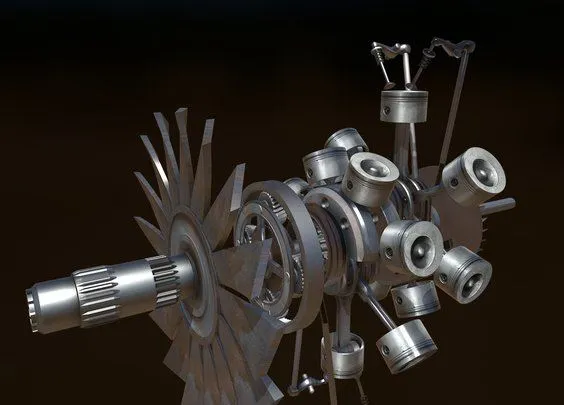 PBR Game 3D Models – BMW801 Dynamic Parts