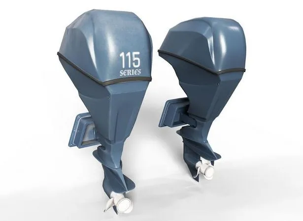 PBR Game 3D Models – Boat Engine