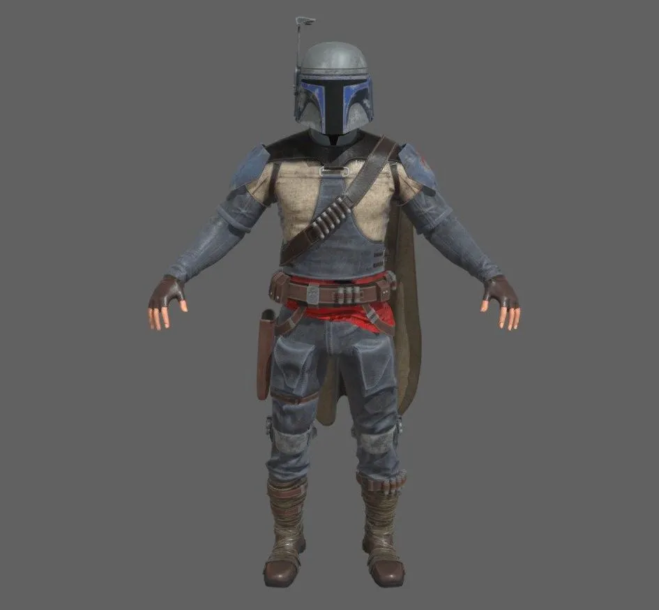 PBR Game 3D Models – Boba Fett 1313