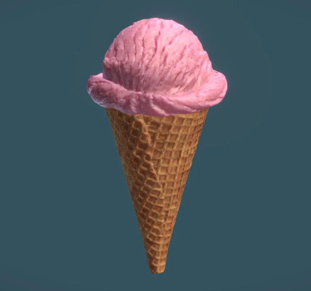 PBR Game 3D Models – Bola De Sorvete