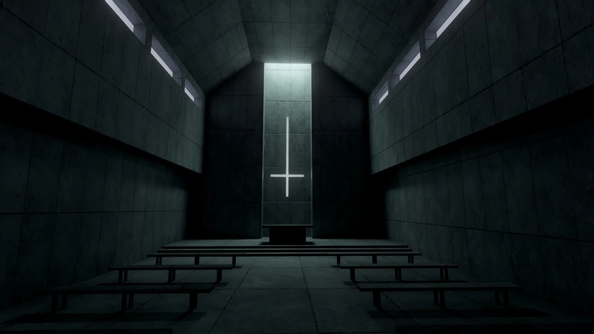 PBR Game 3D Models – Brutalist Church