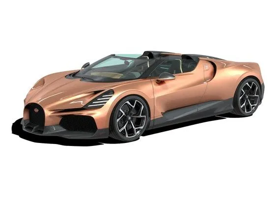 PBR Game 3D Models – Bugatti Mistral 3D Model