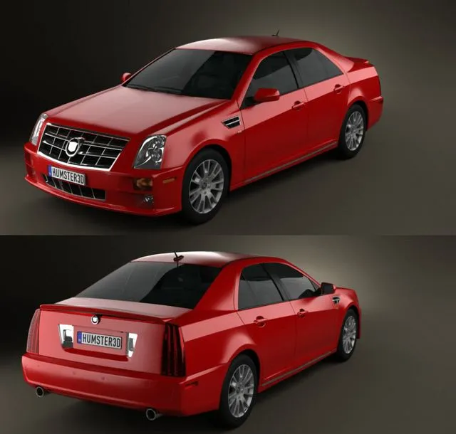 PBR Game 3D Models – Cadillac STS 2010