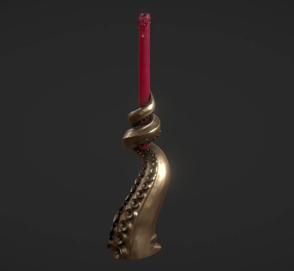 PBR Game 3D Models – Candlle In Tentacle